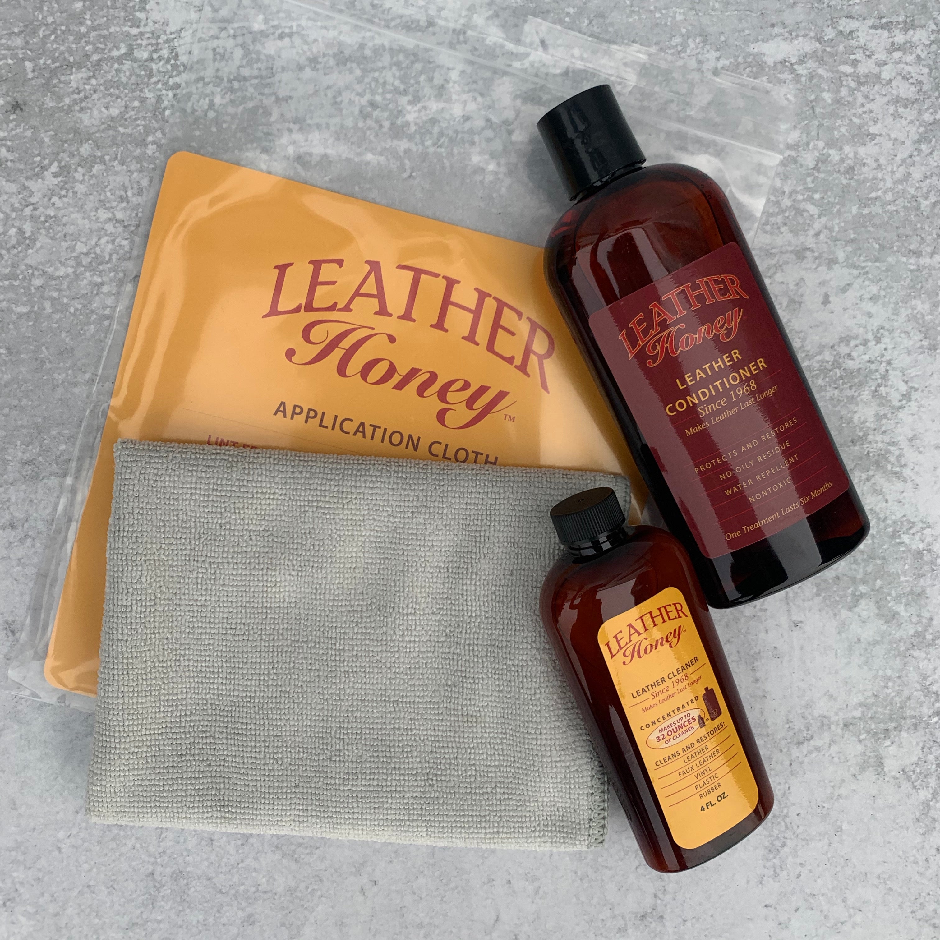 Leather Honey Cleaning & Conditioning Kit – agapeco