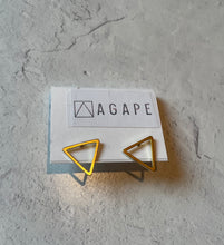 Load image into Gallery viewer, Triangle Post Earrings