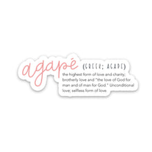 Load image into Gallery viewer, agape definition sticker