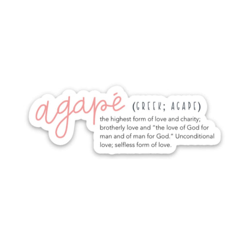 agape definition sticker
